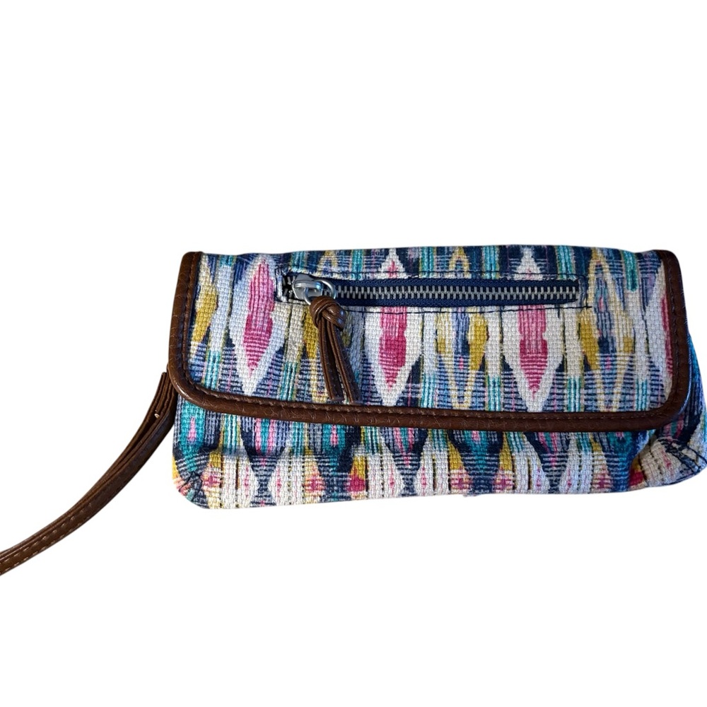 Vintage brand new never used: Aeropostale Colorful Patterned Wristlet - Picture 3 of 7